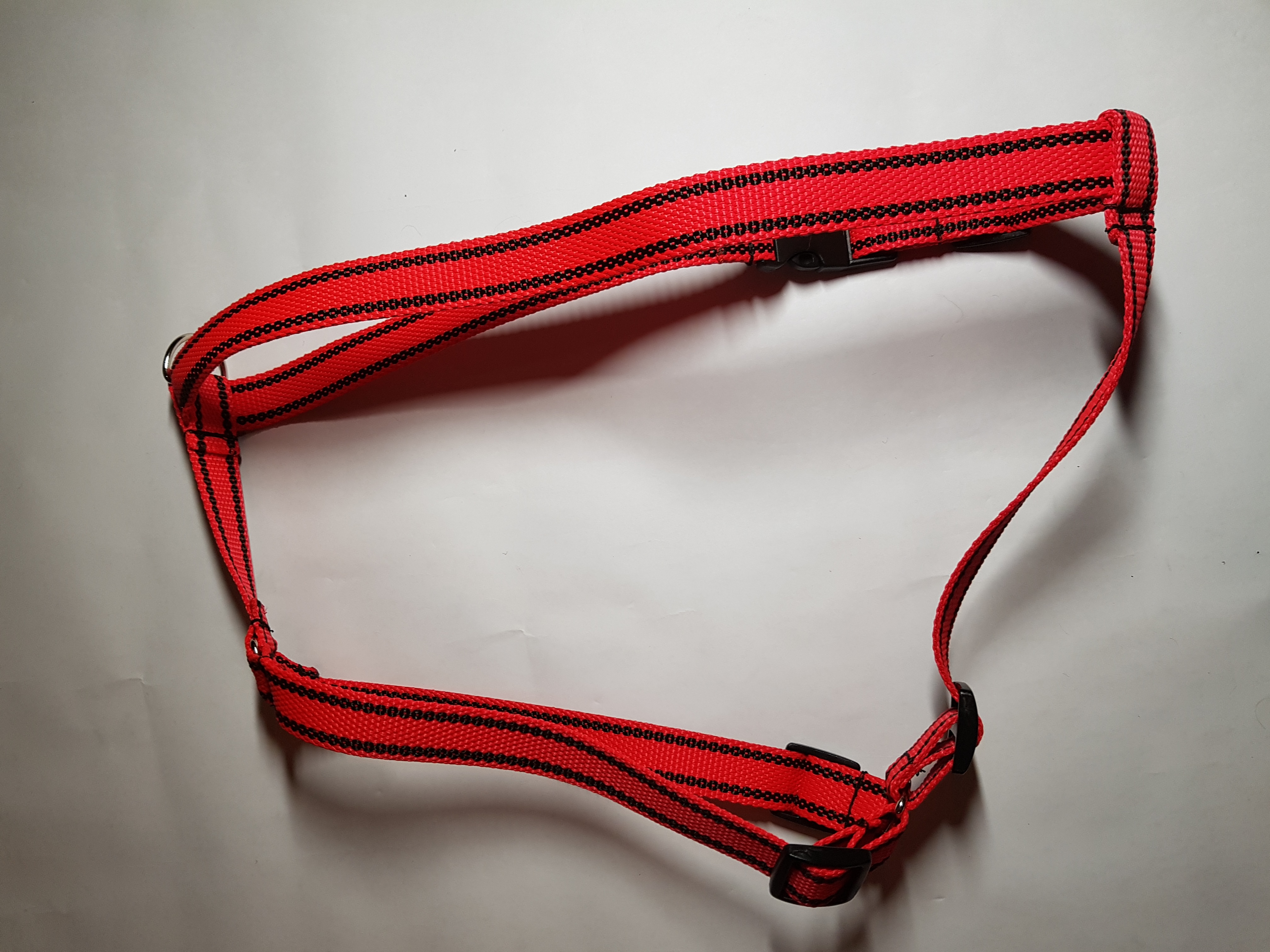 Palkar klasický postroj pro psy 52 cm - 90 cm vel. 4 červená s páskami