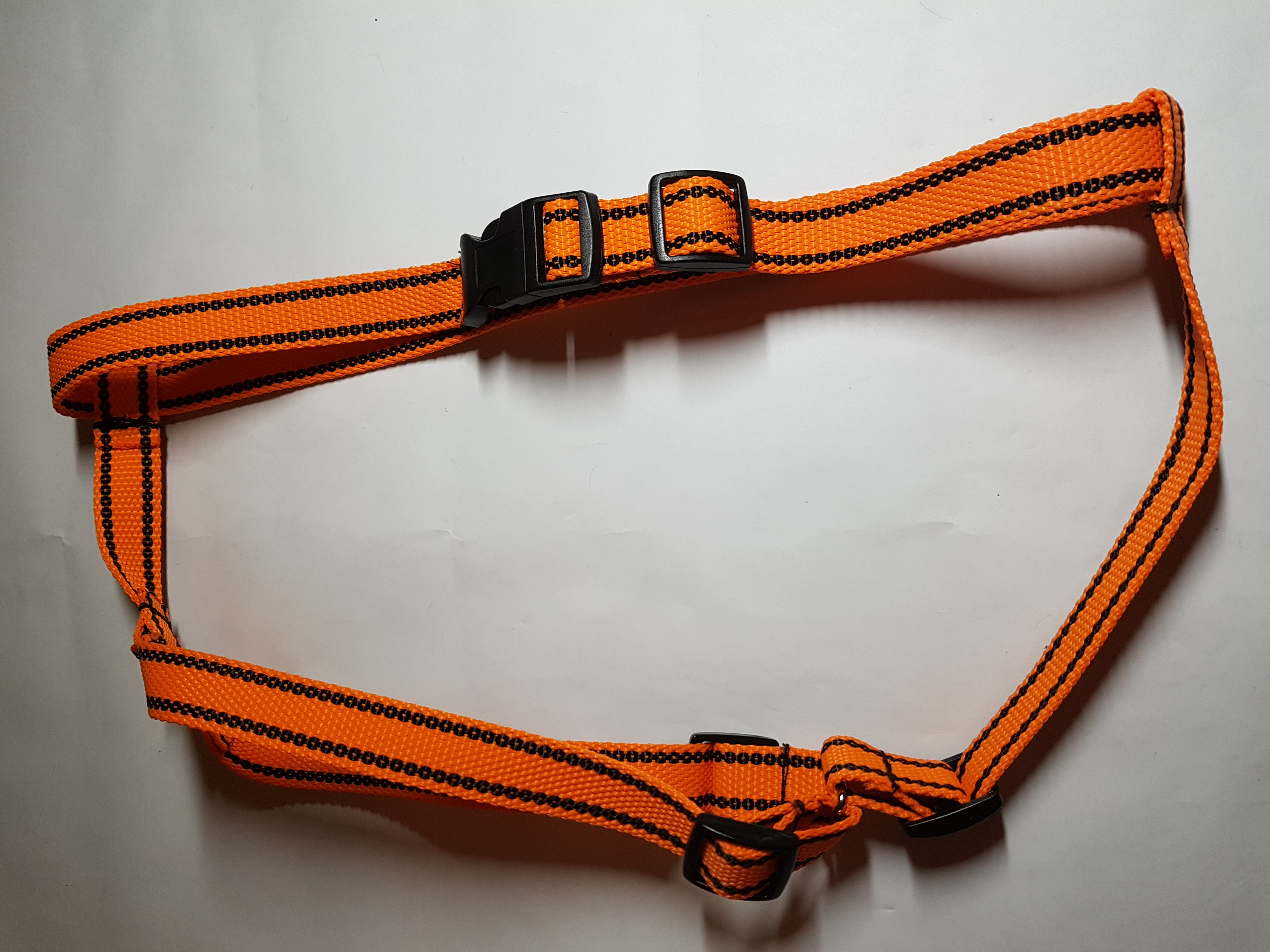 Palkar klasický postroj pro psy 52 cm - 90 cm vel. 4 oranžová s páskami