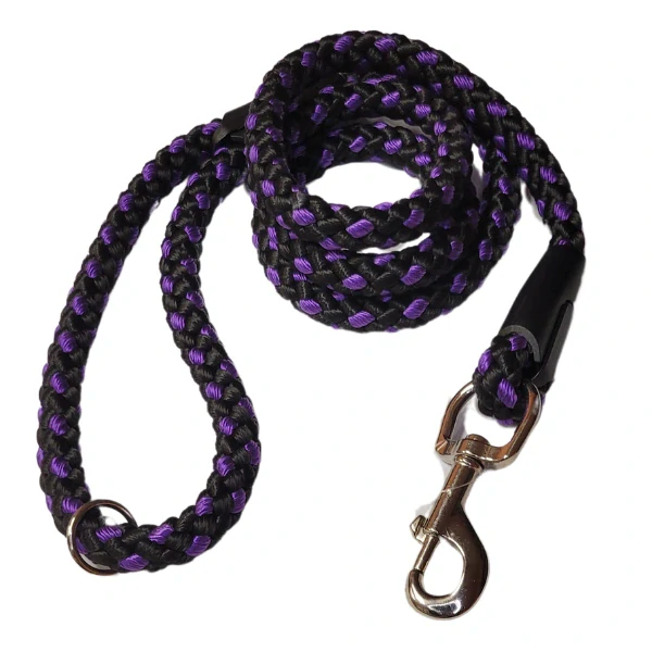 Palkar vodítko pro psy 150 cm x 14 mm černo-fialová