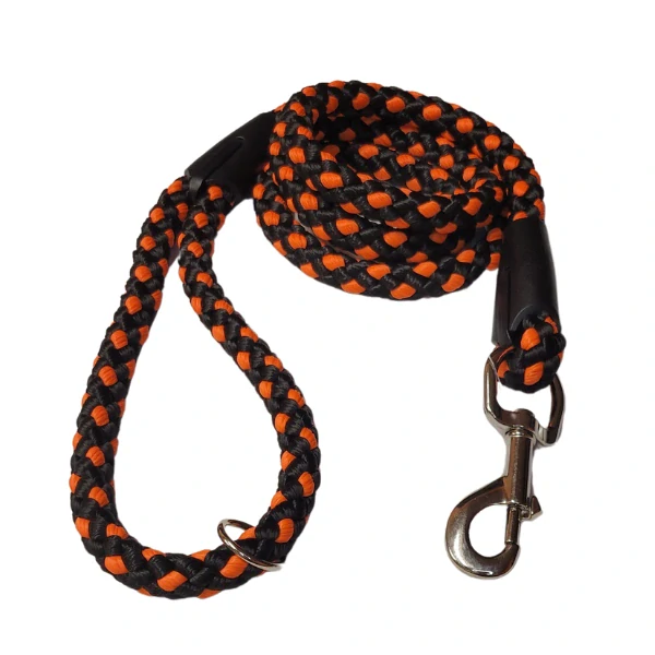 Palkar vodítko pro psy 150 cm x 10 mm černo-oranžová