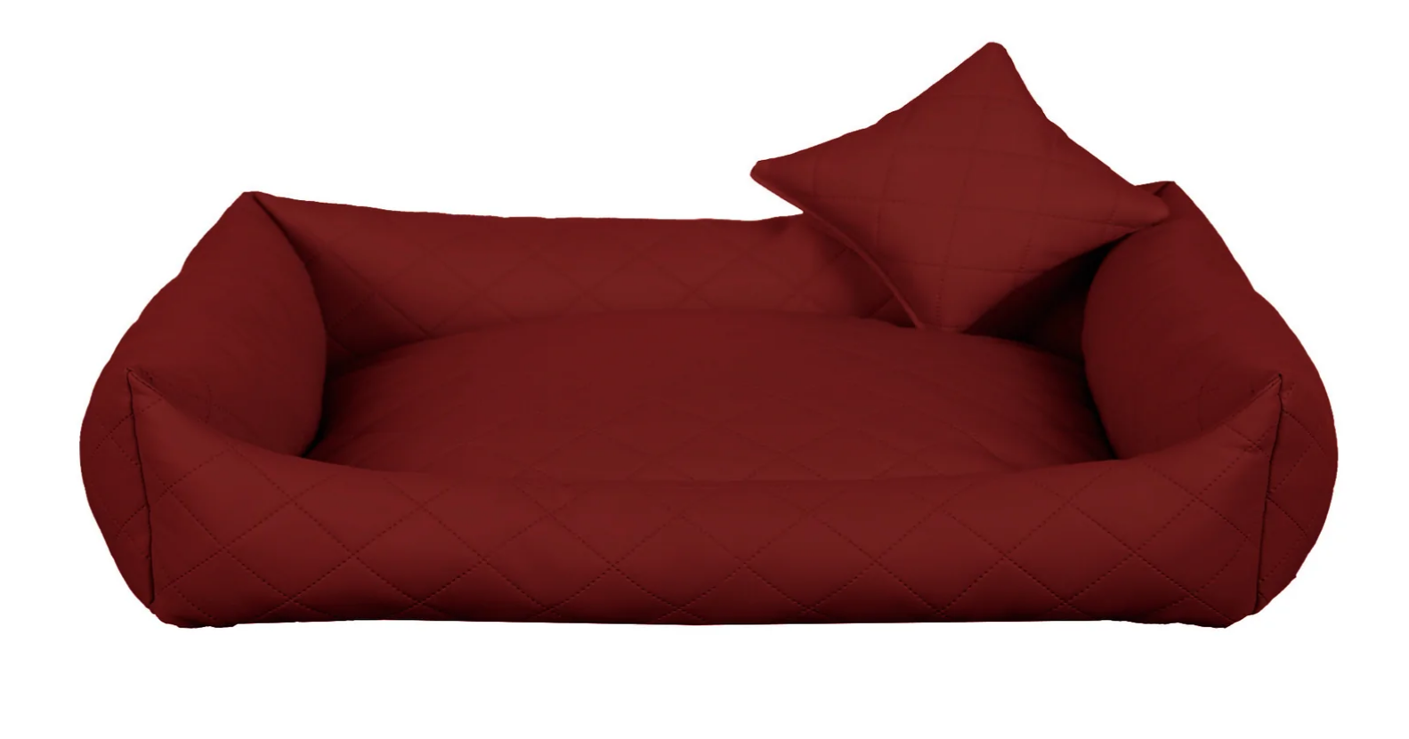 LUXDIAMOND obdélníkový pelech pro psa, bordó - 110 cm x 90 cm