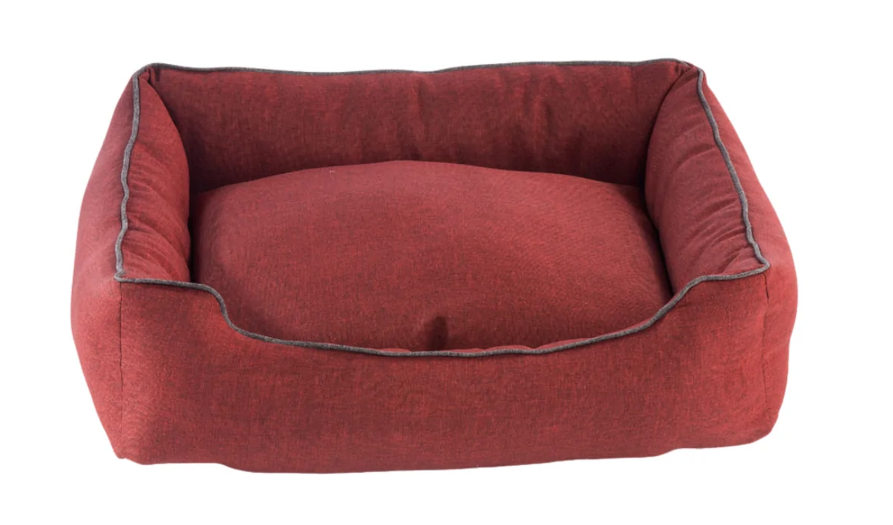 COZY obdélníkový pelech pro psa, bordó - 80 cm x 65 cm