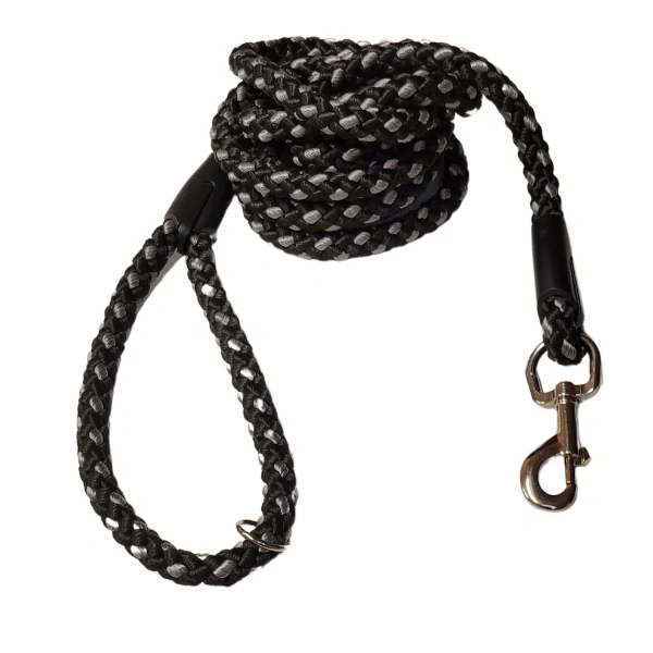 Palkar vodítko pro psy 3 m x 14 mm černo-šedá