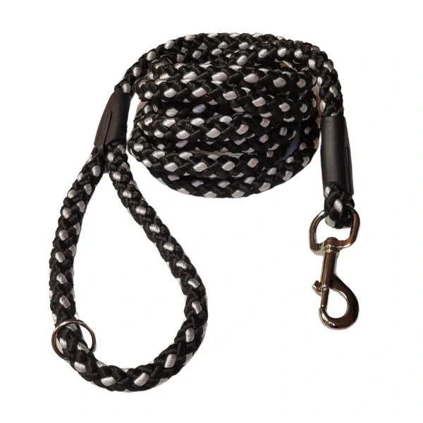 Palkar vodítko pro psy 3 m x 14 mm černo-bílá