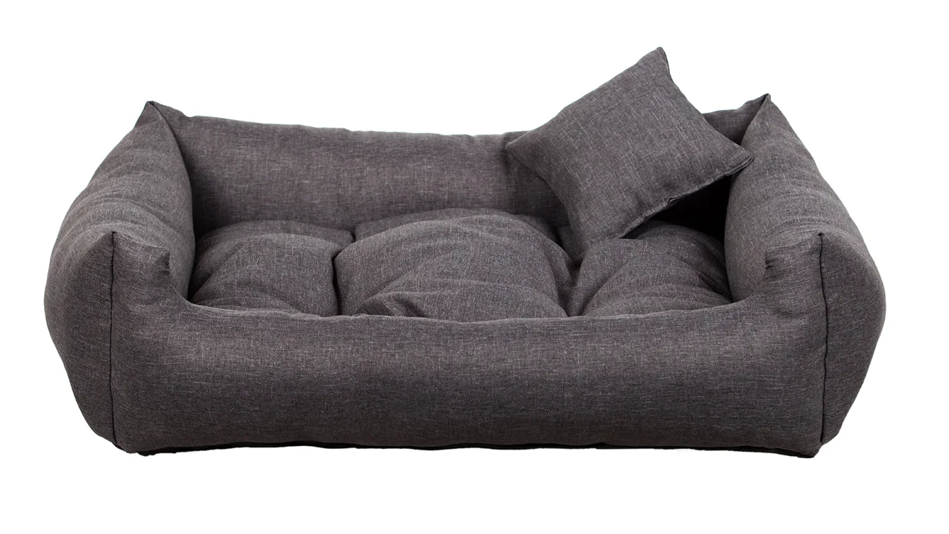 SAWANA obdélníkový pelech pro psa, šedý - 65 cm x 55 cm