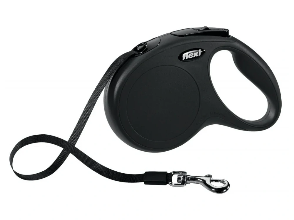Vodítko Flexi Classic M 5m (max 25kg) pásek černá