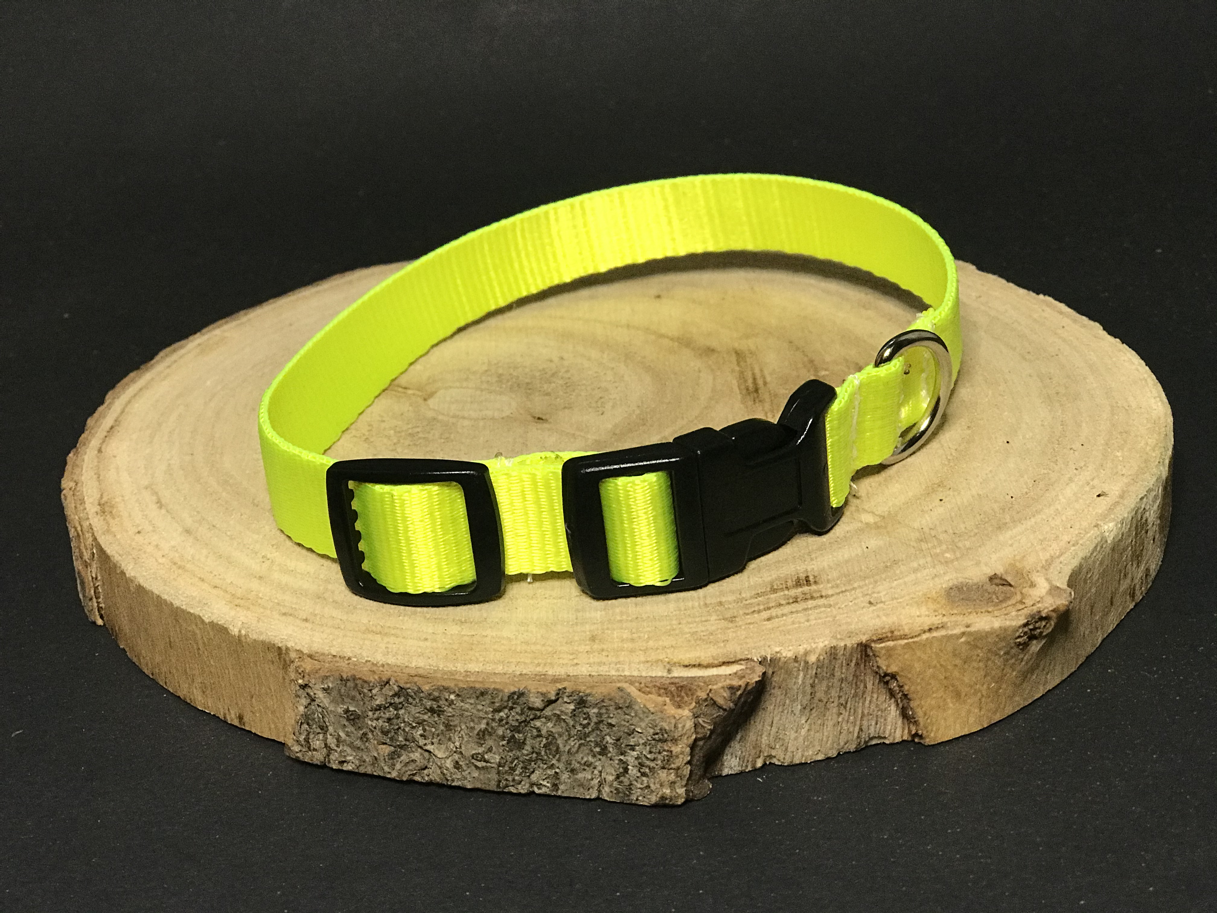 Palkar obojek z popruhu pro psy 35 cm x 16 mm neonová