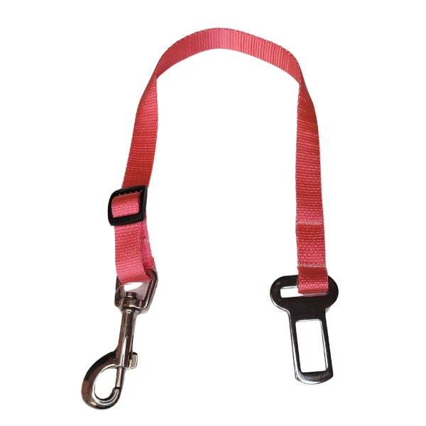 Palkar bezpečnostní pás do auta pro malé psy 50 cm x 16 mm růžová
