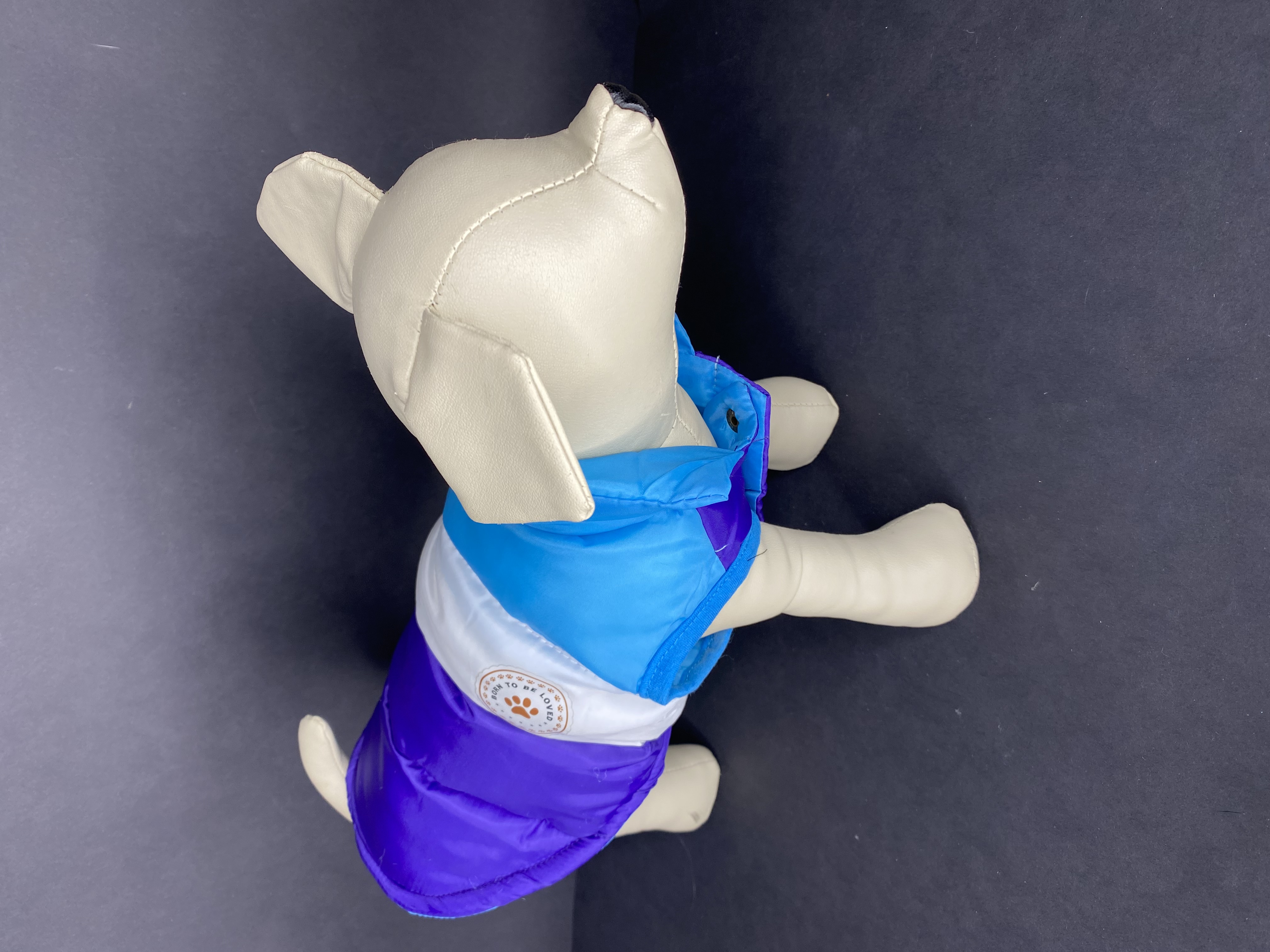 RAINBOW bunda pro psa modro - fialová vel. M