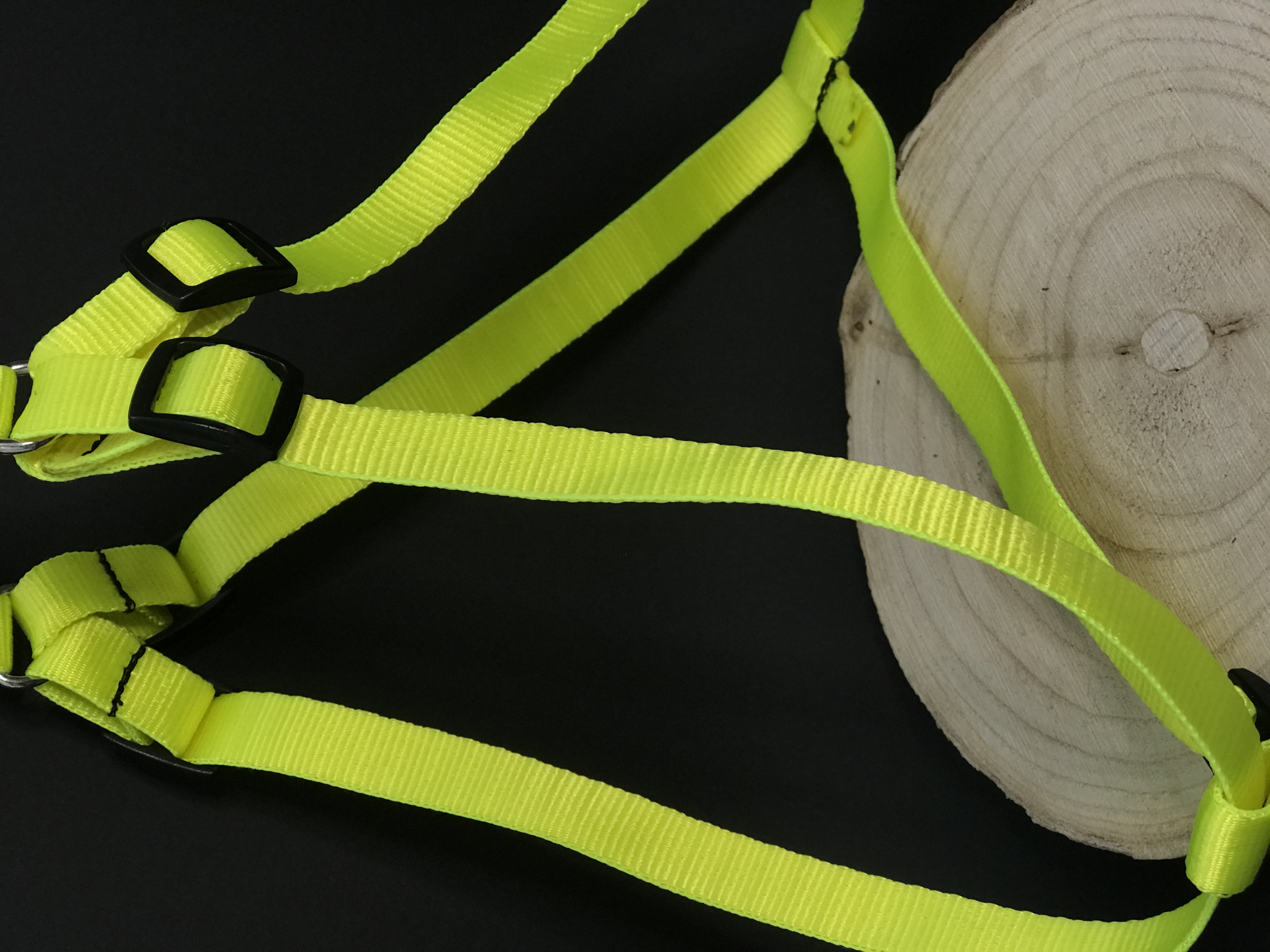 Palkar motýlek postroj pro psy 44 cm - 62 cm vel. 2 neonová
