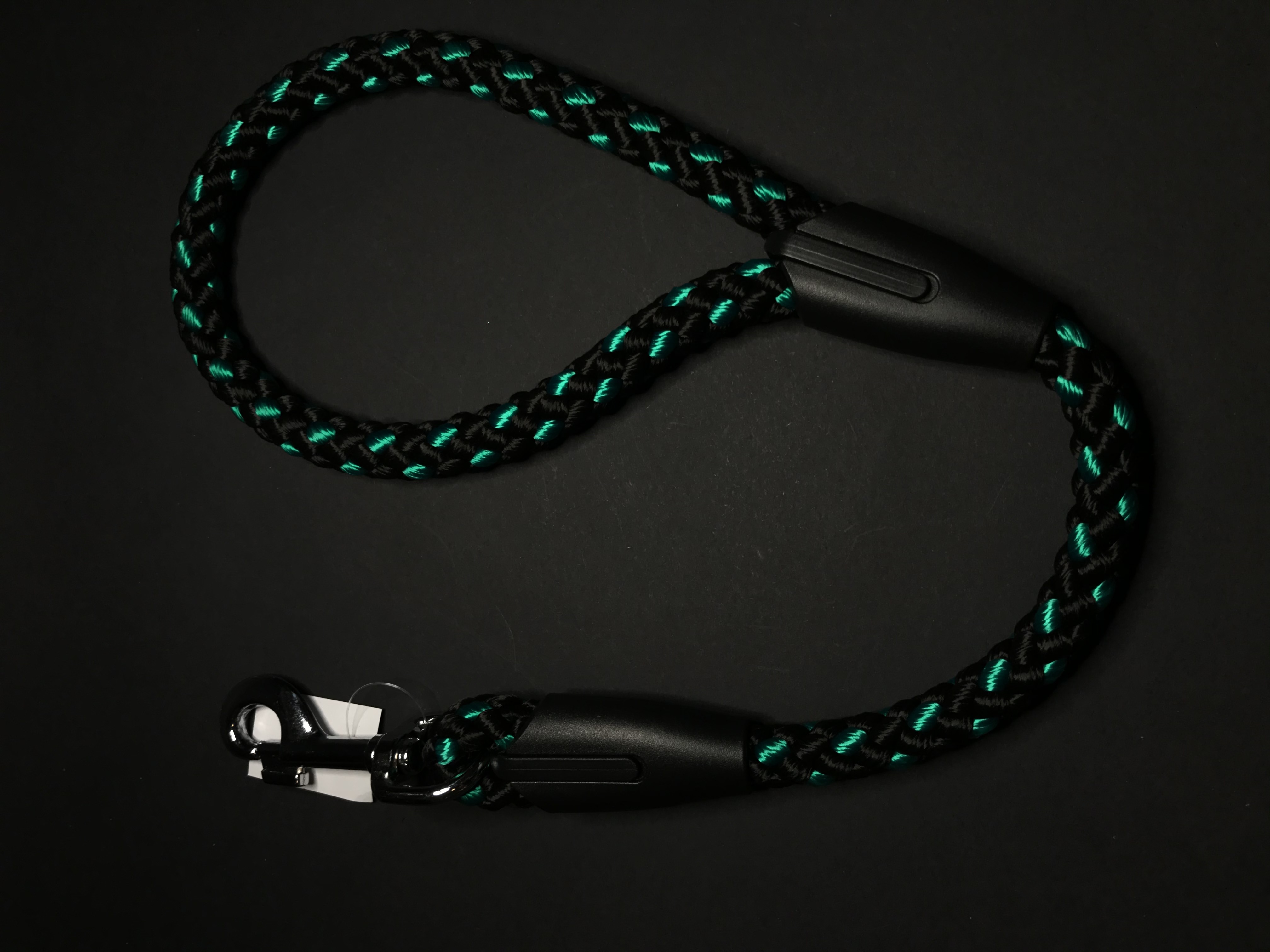 Palkar vodítko ucho pro psy 55 cm x 14 mm černo-zelená