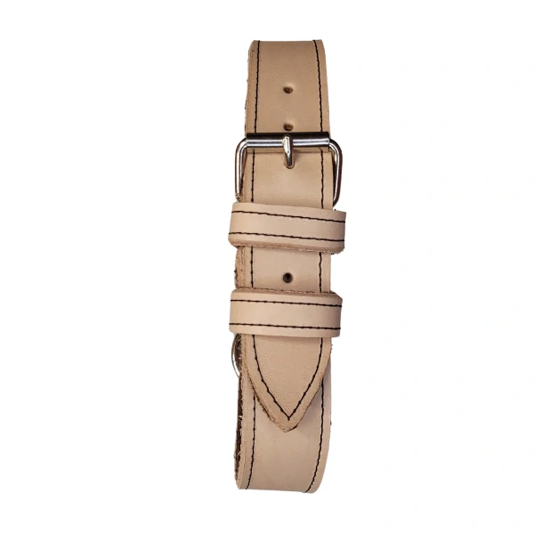 Palkar obojek z kůže hlazenice pro psy 50 cm x 30 mm přírodní