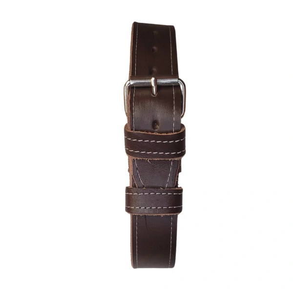 Palkar obojek z kůže hlazenice pro psy 65 cm x 30 mm hnědý