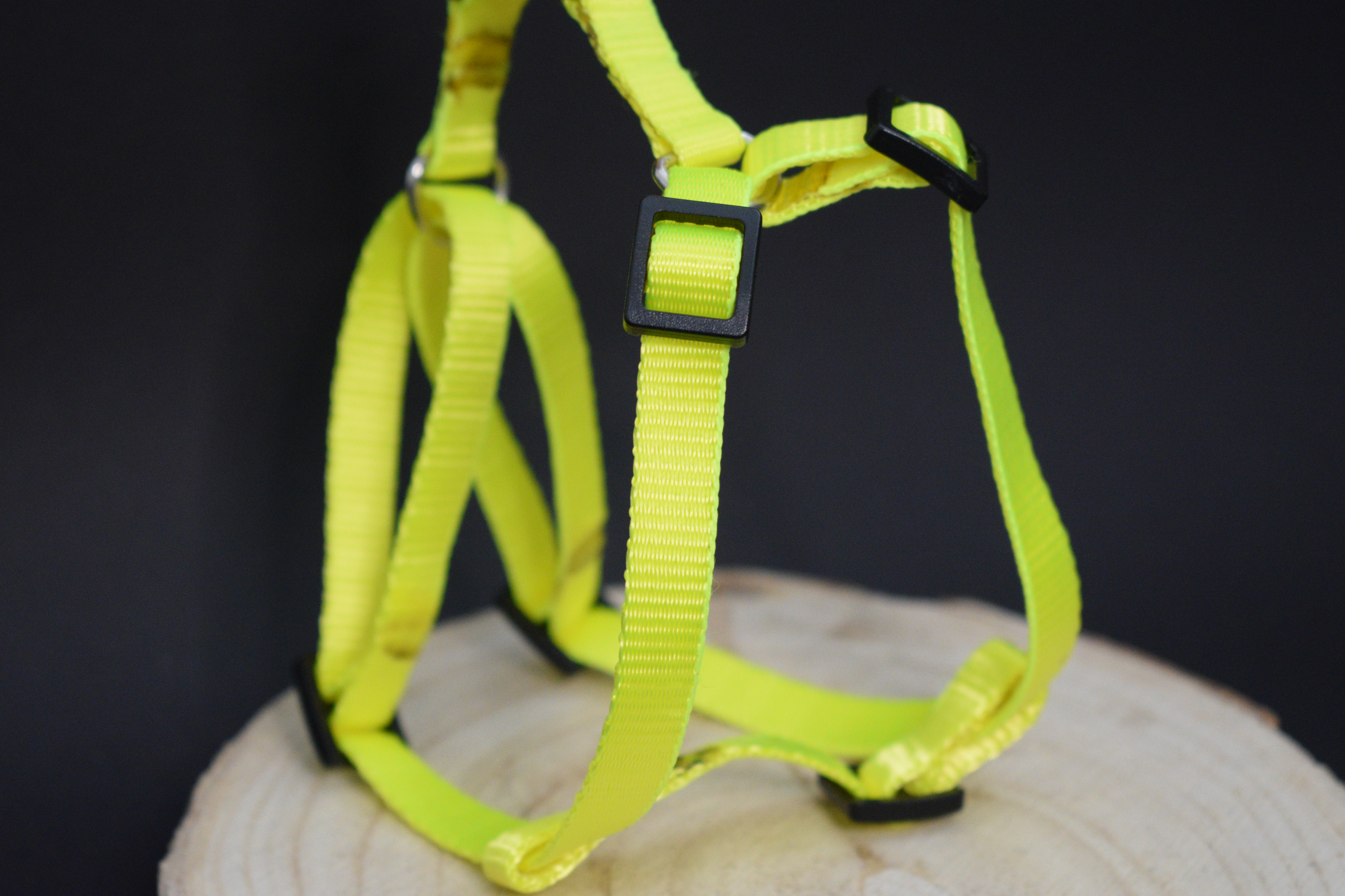 Palkar motýlek postroj pro psy 28 cm - 40 cm vel. 1 neonová