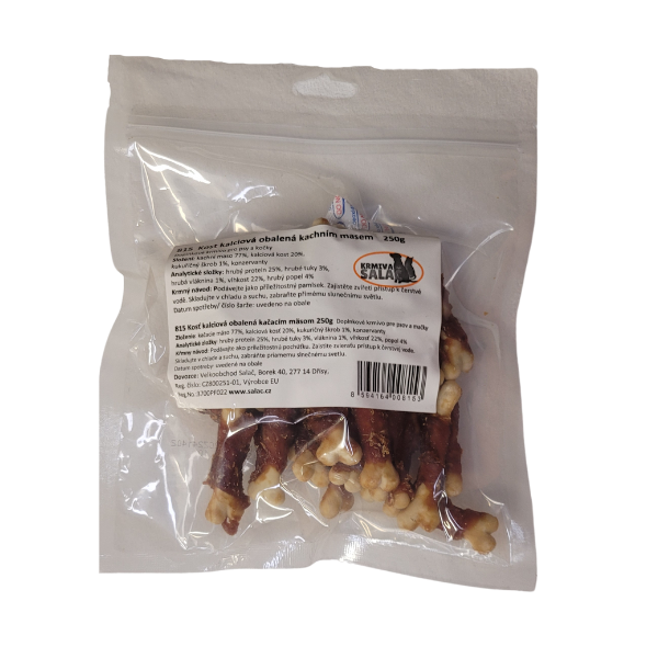 Kost kalciová obalená kachním masem 250 g