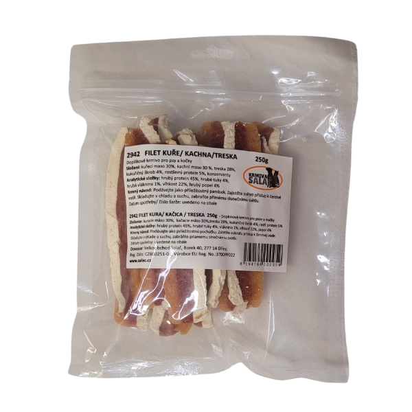 Filet kuře kachna treska 250g
