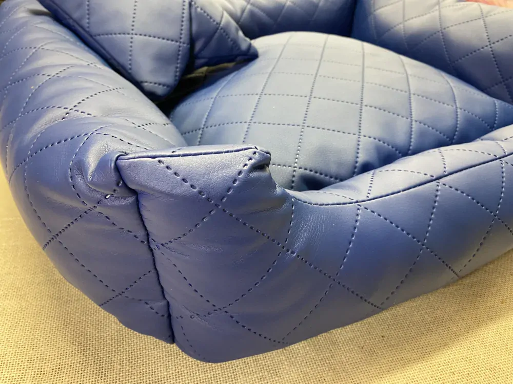LUXDIAMOND obdélníkový pelech pro psa, modrý - 90 cm x 75 cm