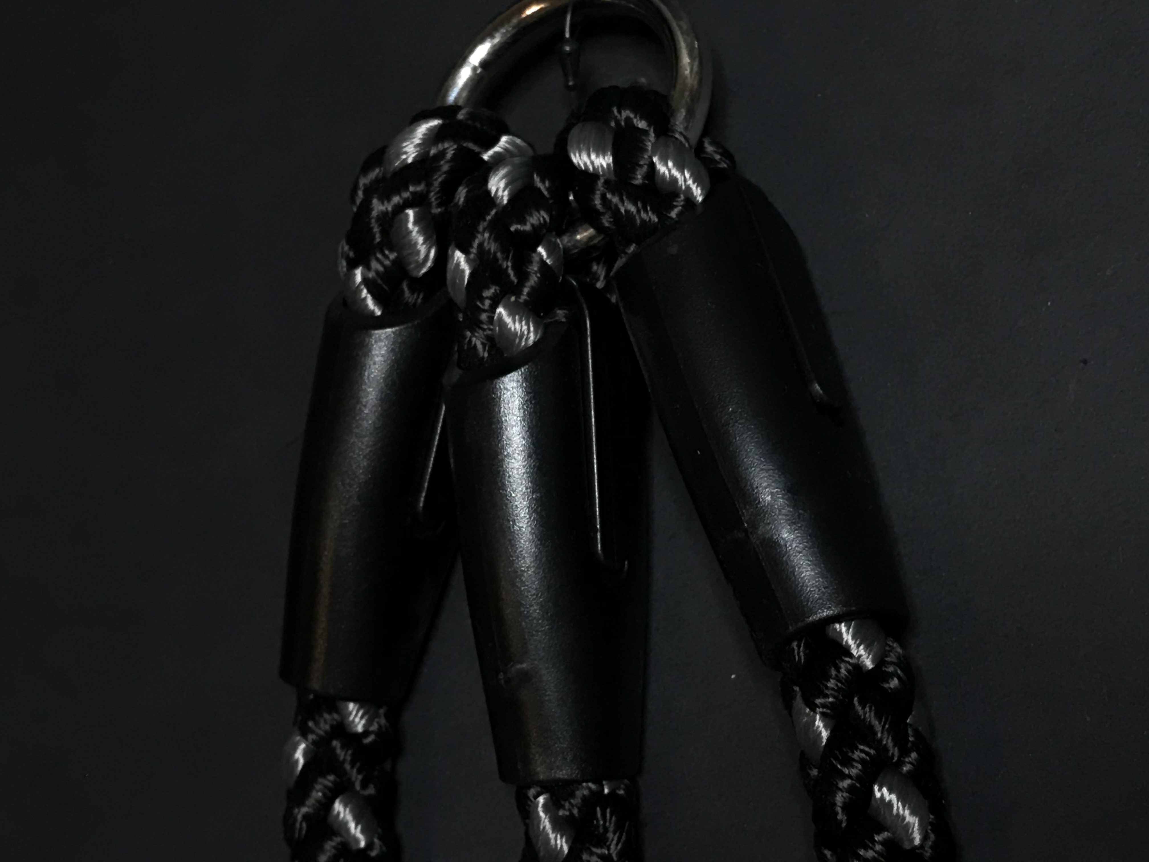 Palkar vodítko roztrojka pro psy 40 cm x 8 mm černo-šedá