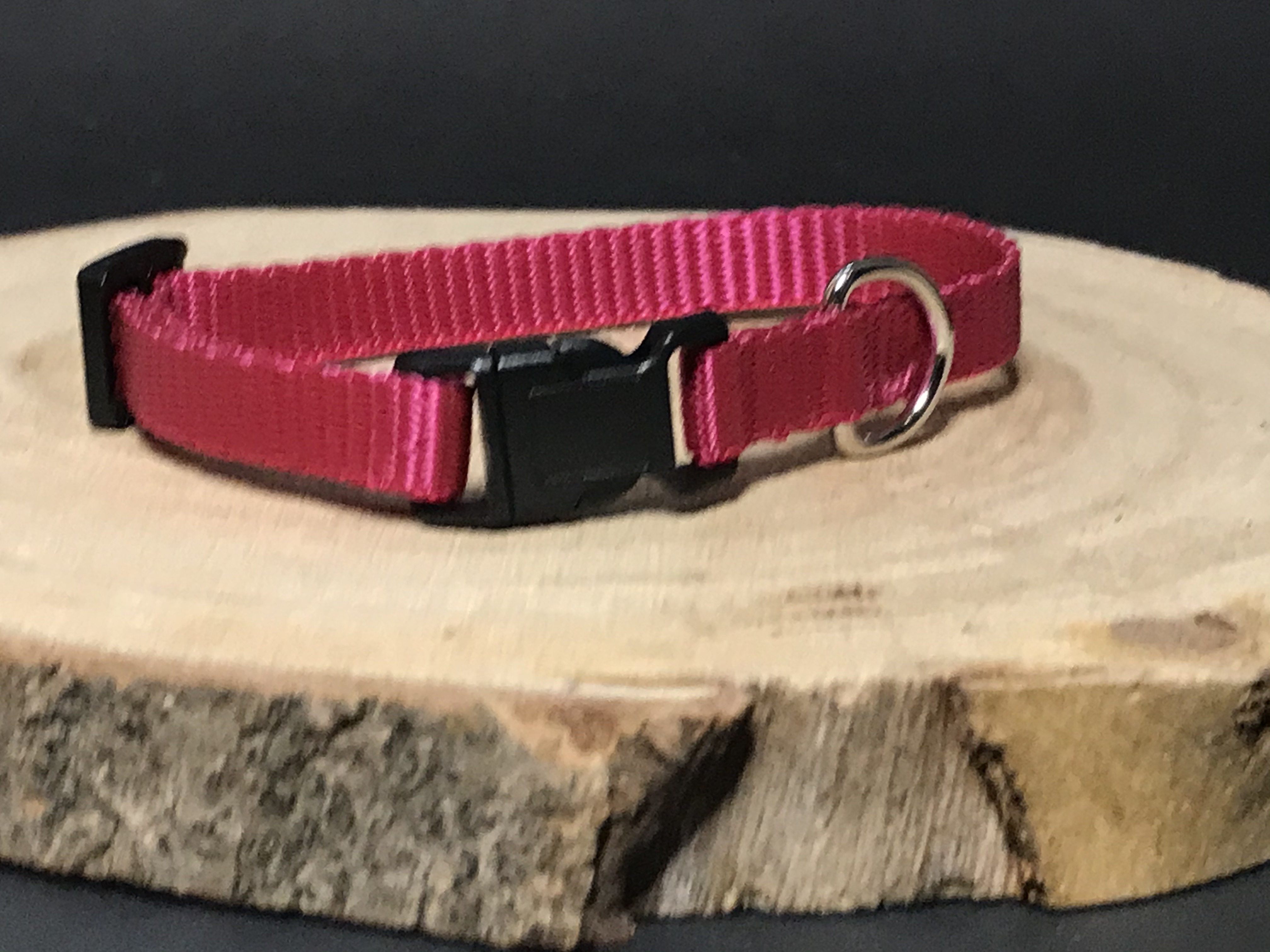 Palkar obojek z popruhu pro psy 25 cm x 10 mm fialová