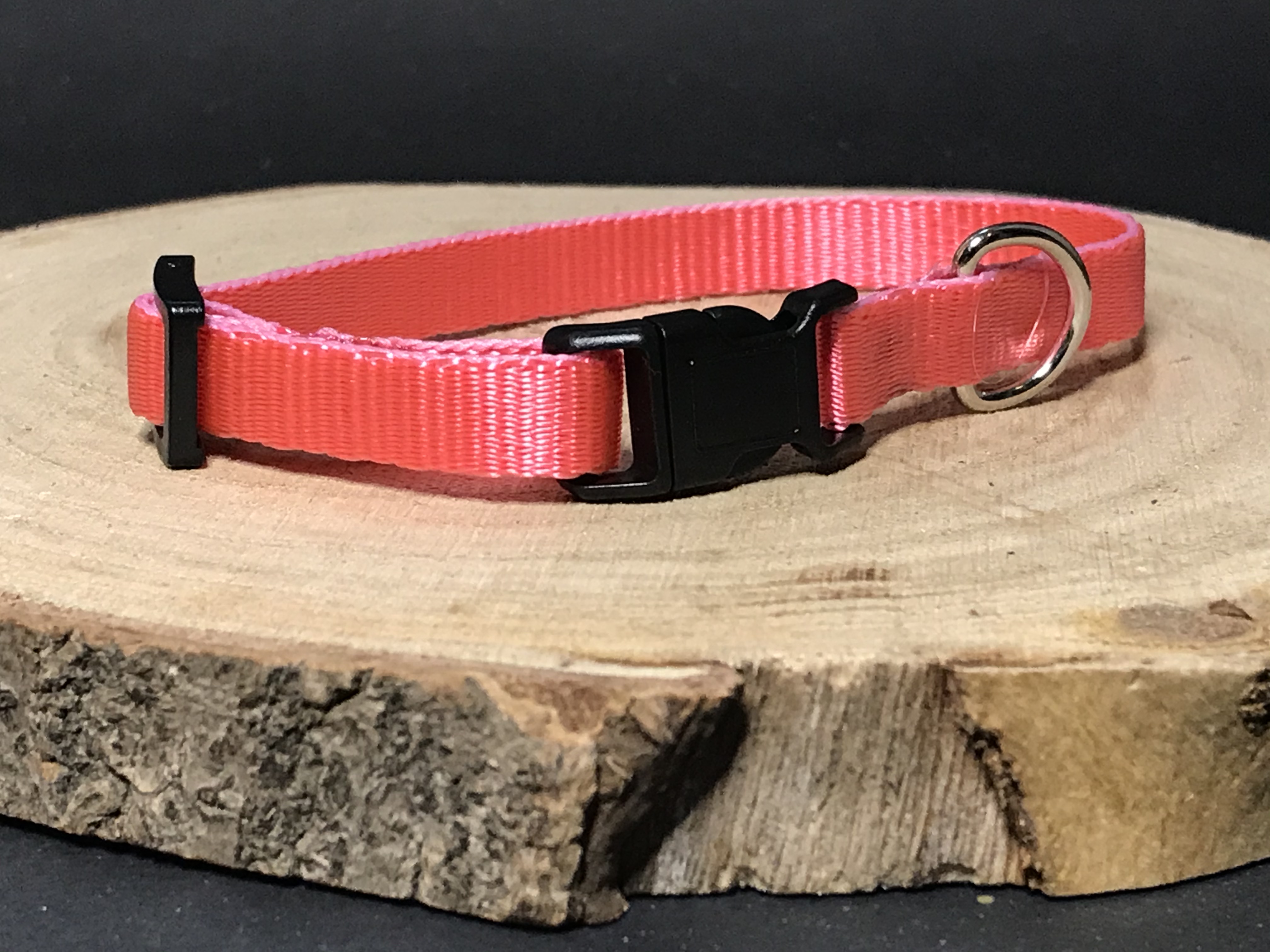 Palkar obojek z popruhu pro psy 25 cm x 10 mm růžová