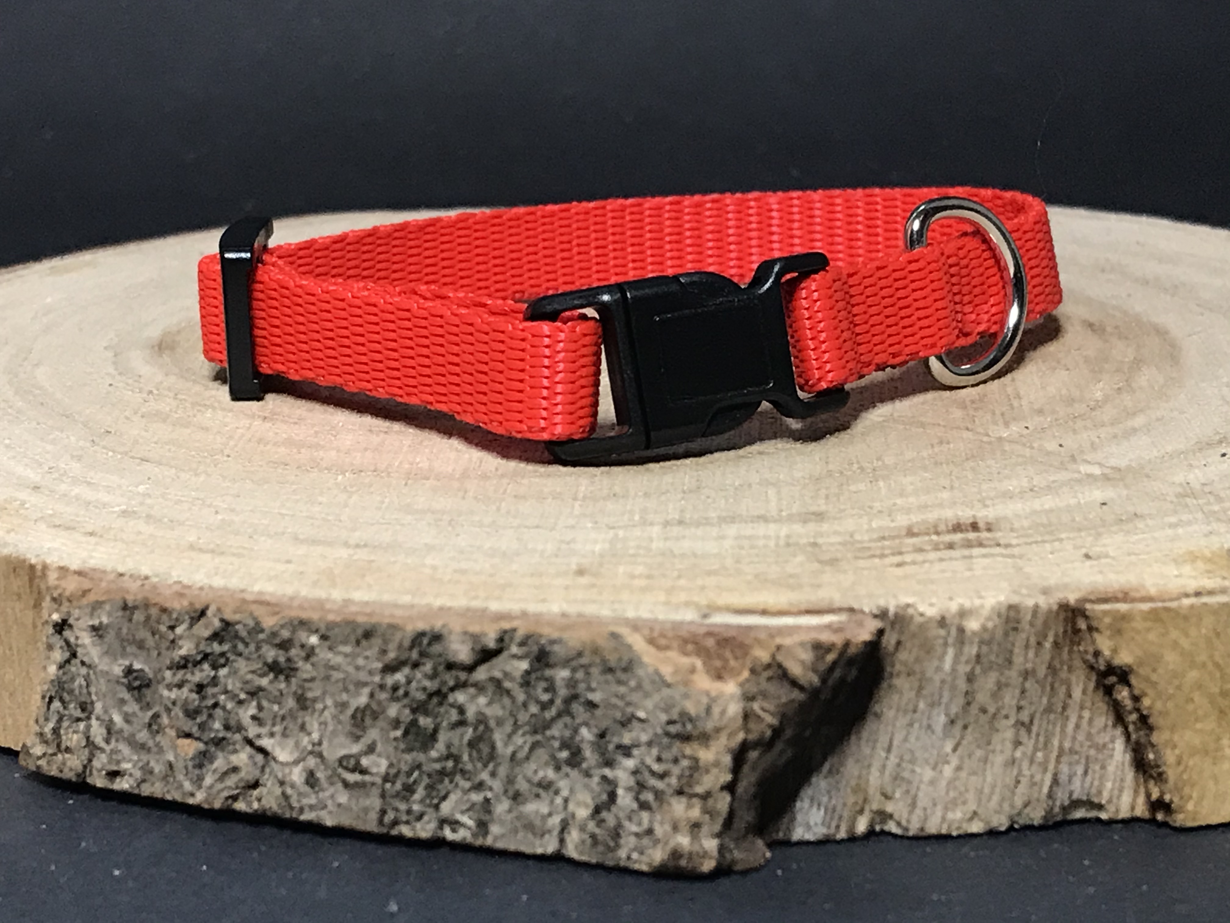 Palkar obojek z popruhu pro psy 25 cm x 10 mm červená