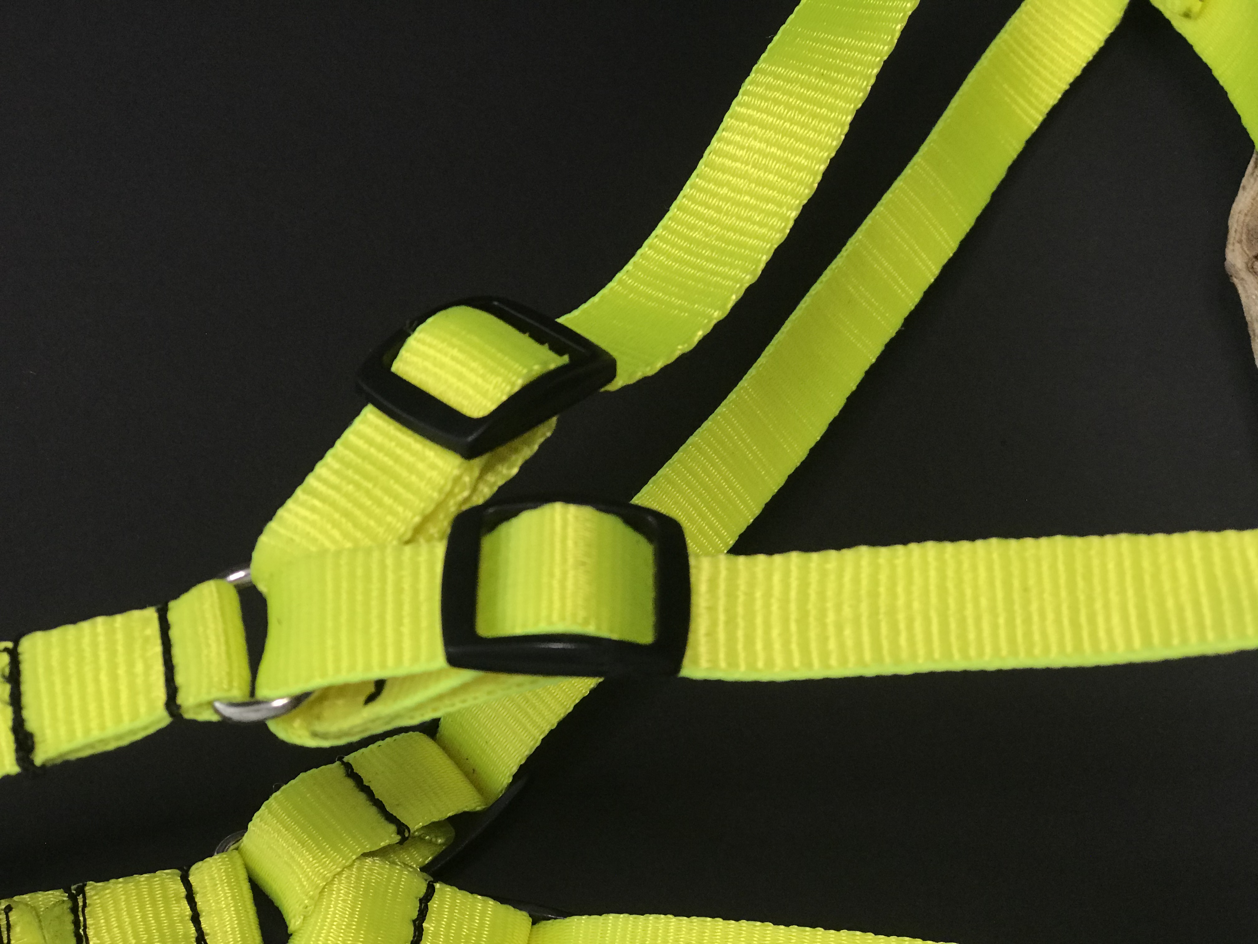 Palkar motýlek postroj pro psy 44 cm - 62 cm vel. 2 neonová