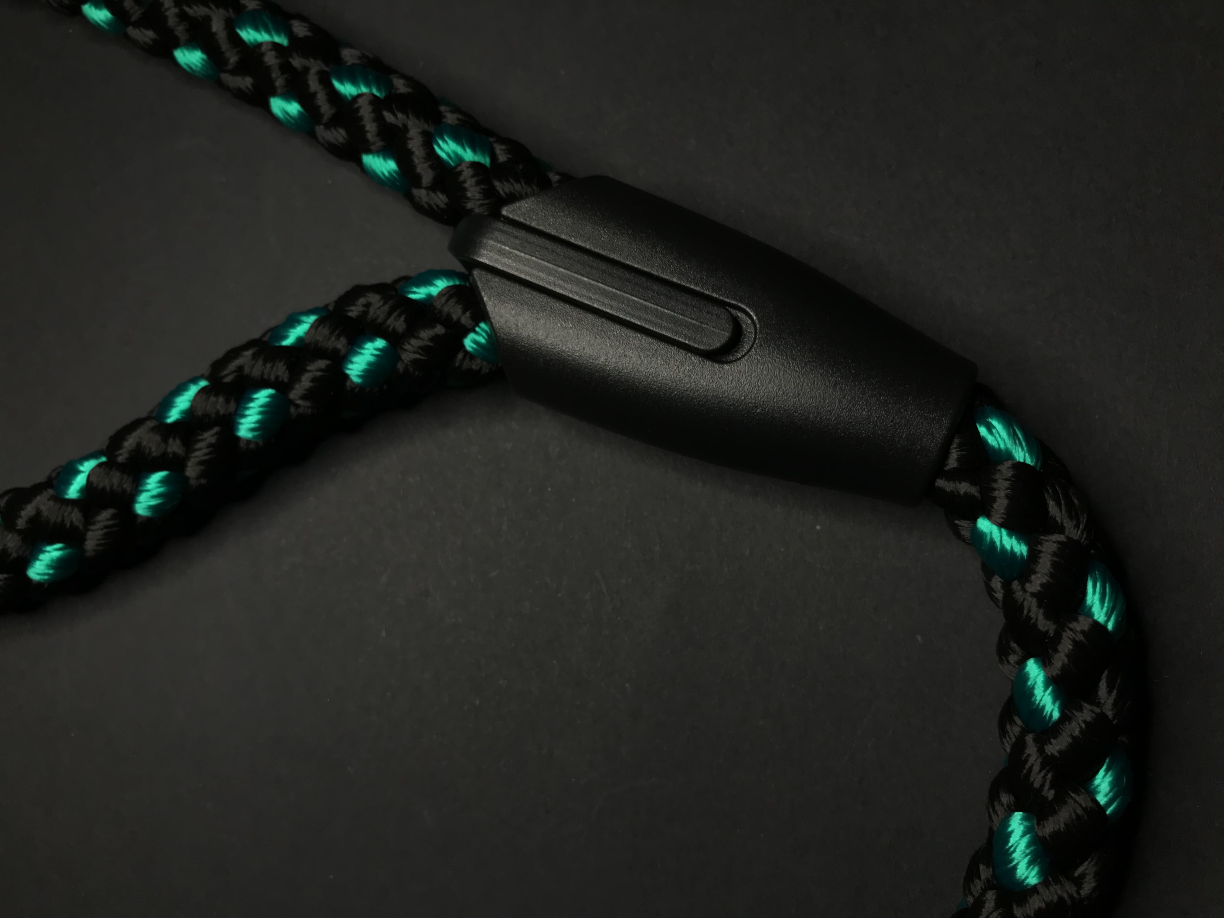 Palkar vodítko ucho pro psy 55 cm x 14 mm černo-zelená