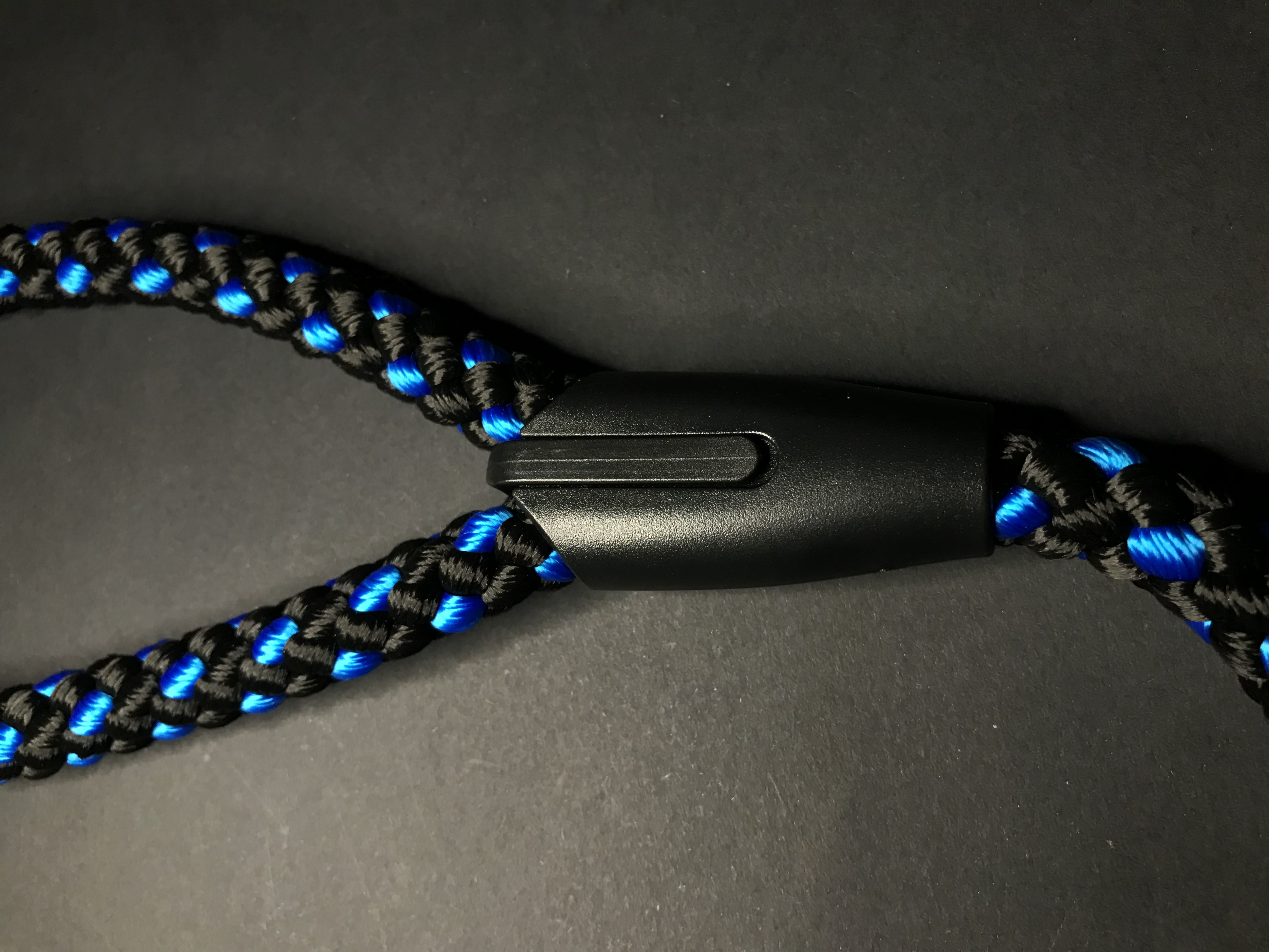Palkar vodítko ucho pro psy 55 cm x 14 mm černo-modrá