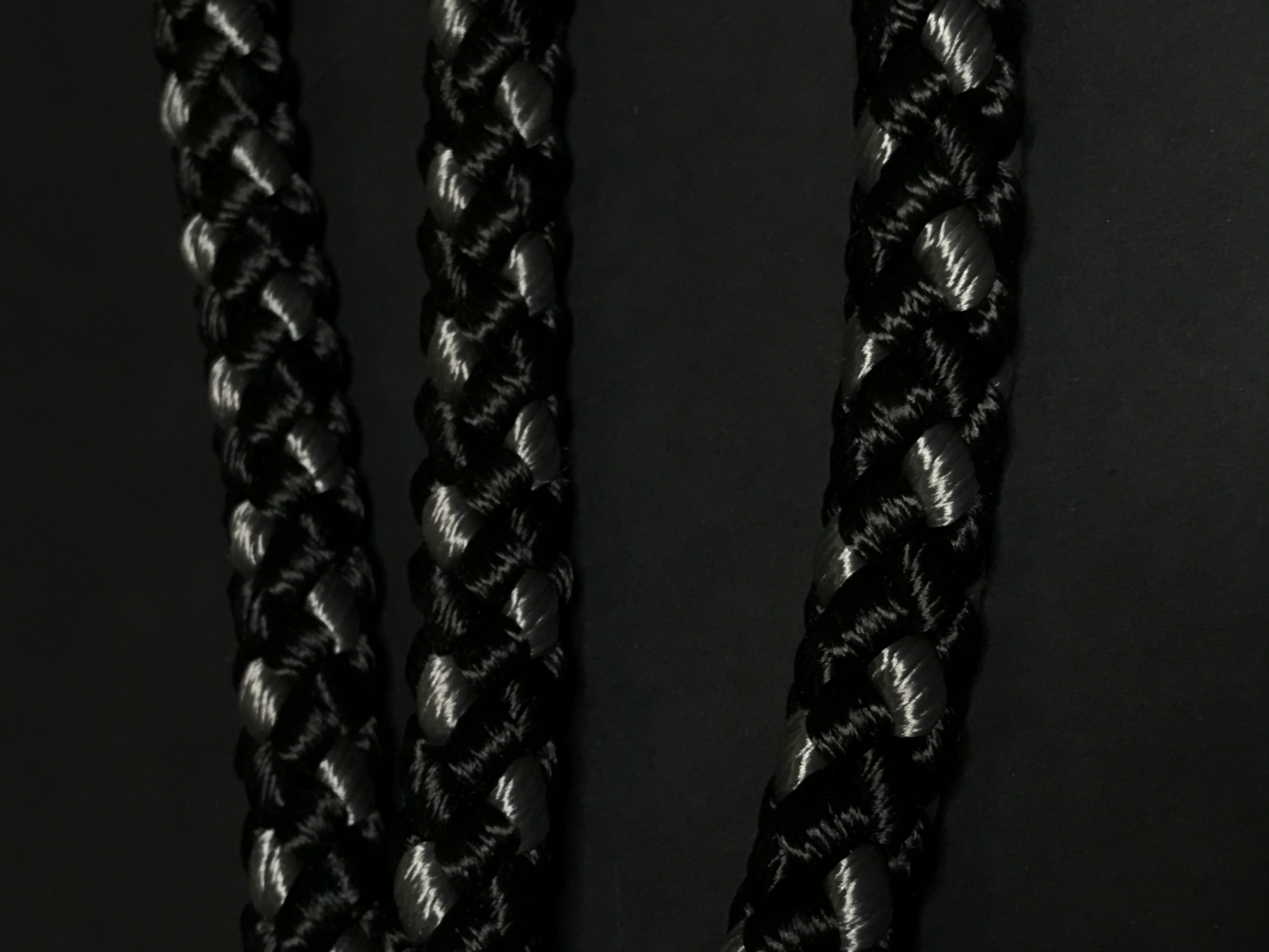 Palkar vodítko roztrojka pro psy 40 cm x 8 mm černo-šedá