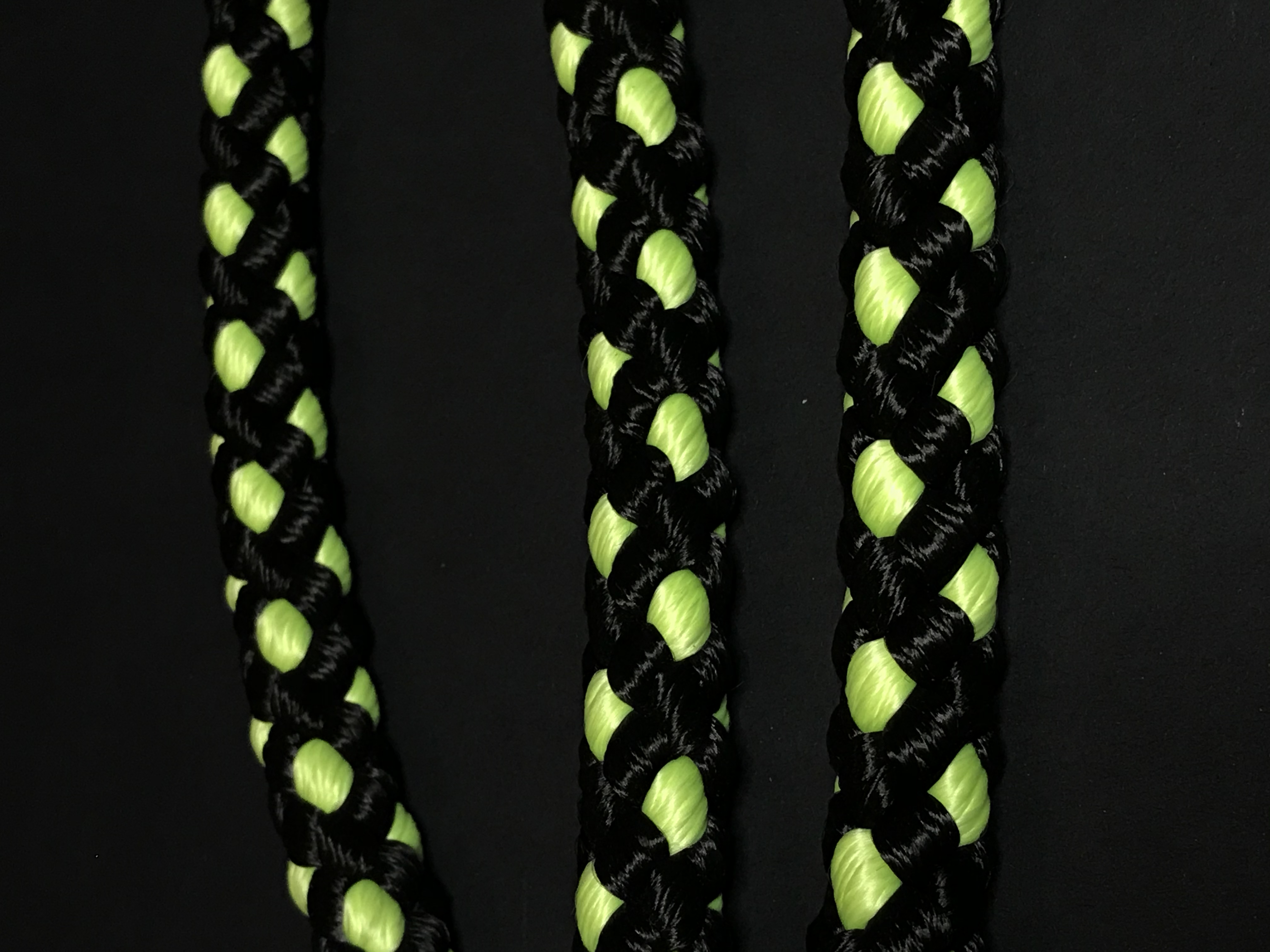 Palkar vodítko roztrojka pro psy 50 cm x 14 mm černo-fosforová