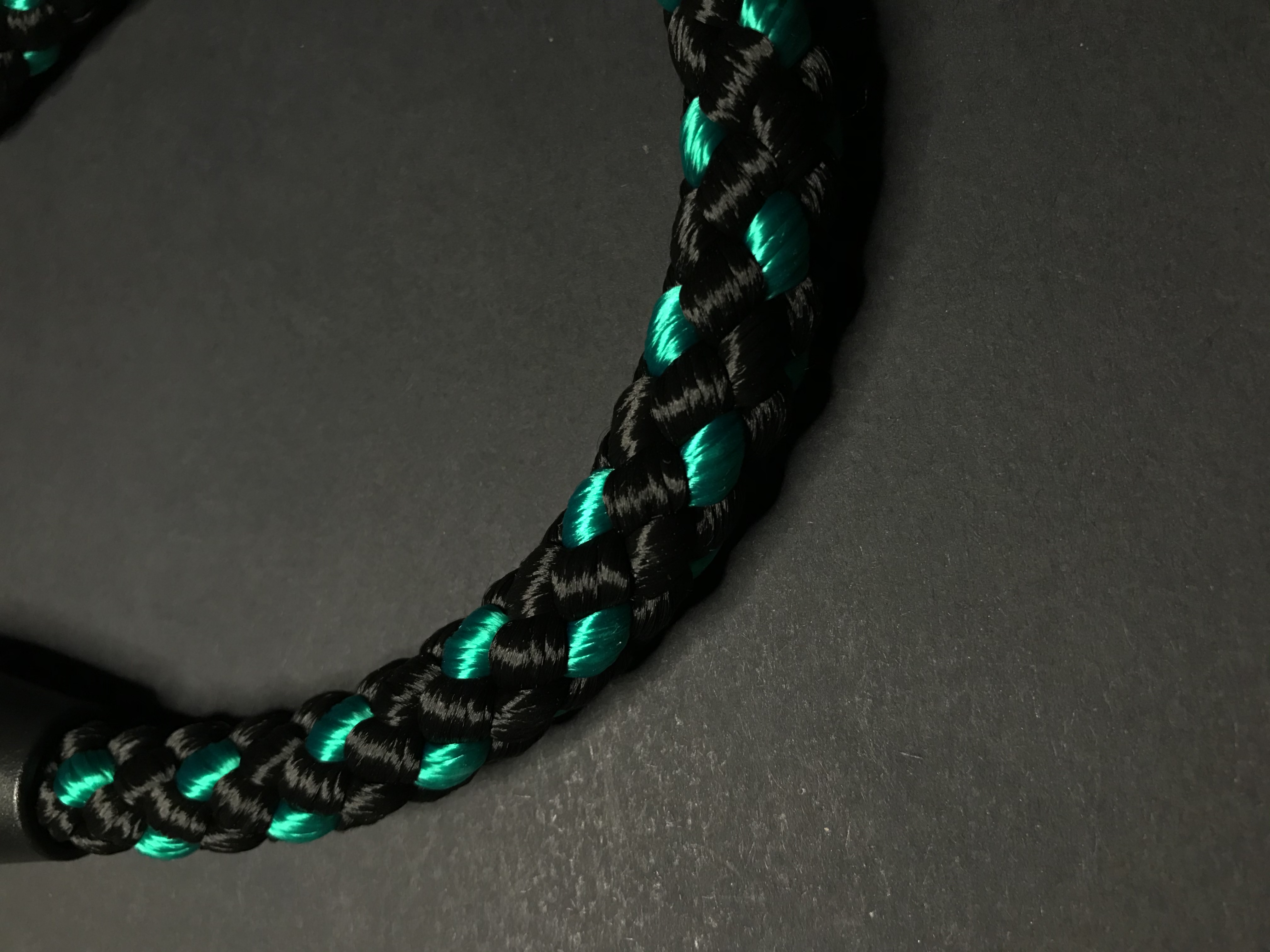Palkar vodítko ucho pro psy 55 cm x 14 mm černo-zelená