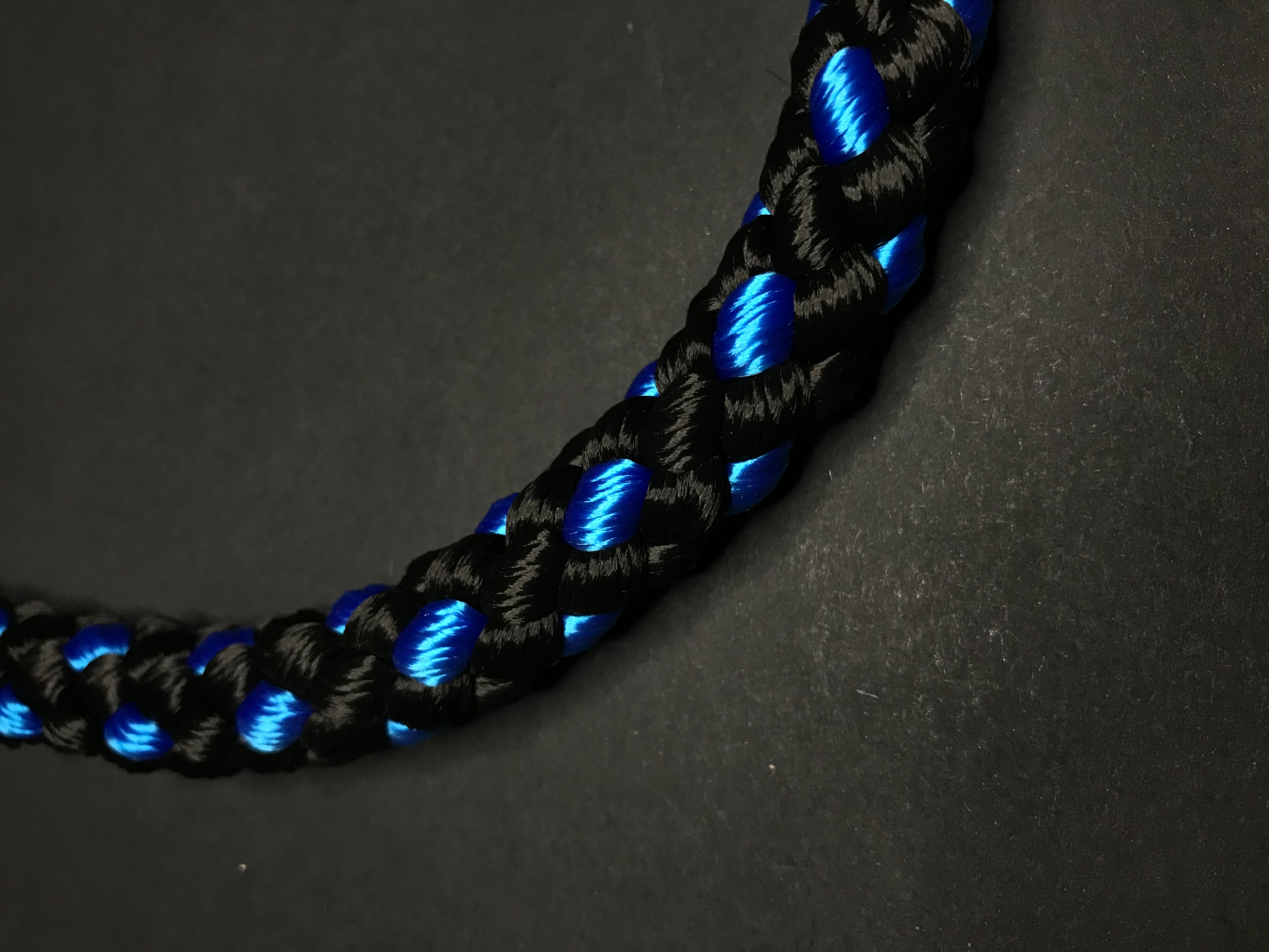 Palkar vodítko ucho pro psy 55 cm x 14 mm černo-modrá