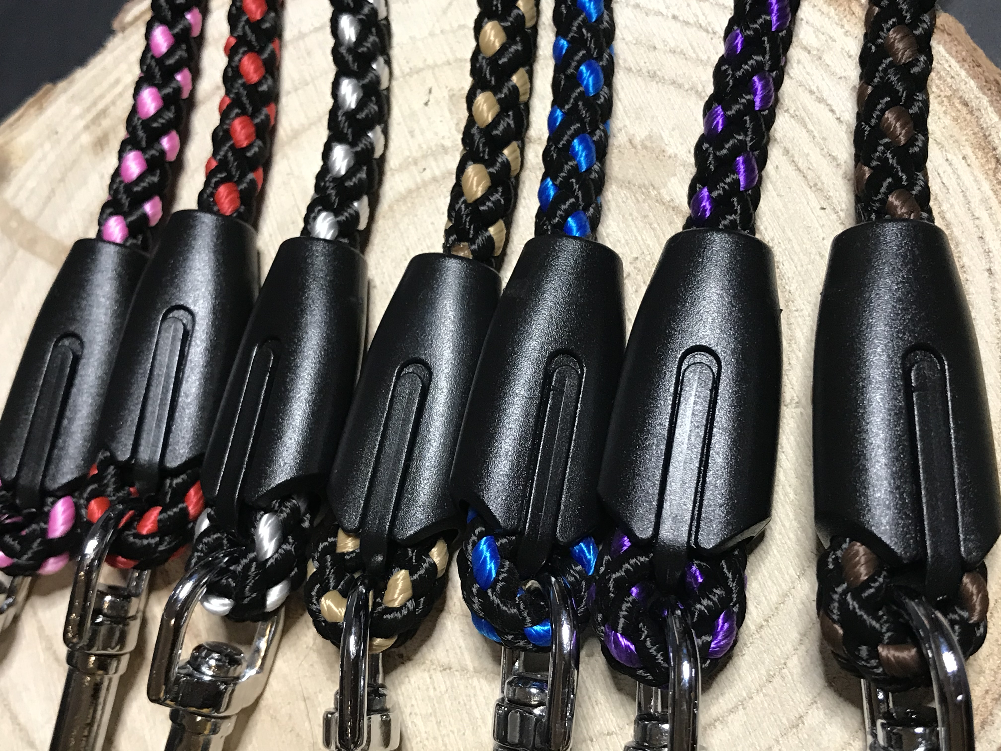 Palkar vodítko roztrojka pro psy 40 cm x 8 mm černo-šedá