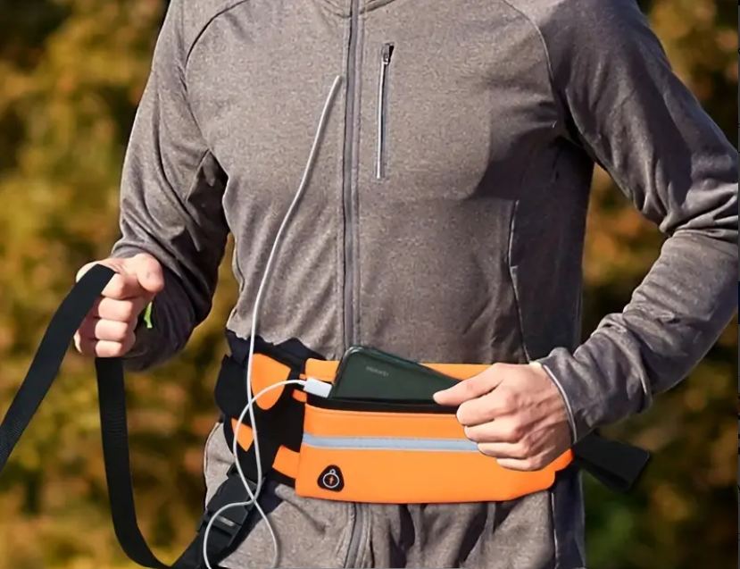 Berry set vodítko na běhání s amortizérem červený