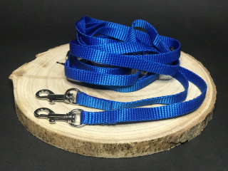 Palkar vodítko přepínací z popruhu pro psy 250 cm x 10 mm modrá