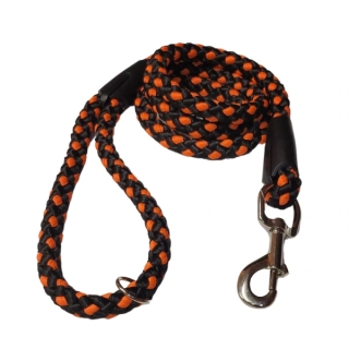 Palkar vodítko pro psy 150 cm x 10 mm černo-oranžová