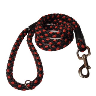Palkar vodítko pro psy 150 cm x 10 mm černo-červená