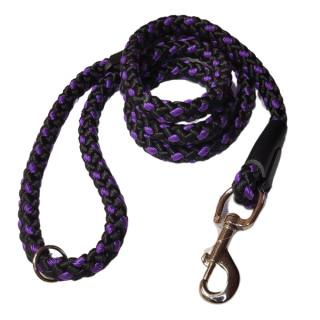 Palkar vodítko pro psy 150 cm x 10 mm černo-fialová