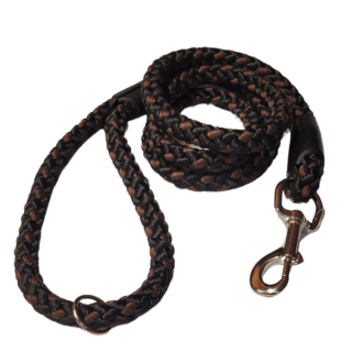 Palkar vodítko pro psy 150 cm x 10 mm černo-hnědá