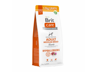 Brit Care Adult Medium Breed Lamb & Rice 12+2kg ZDARMA
