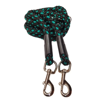 Palkar přepínací vodítko pro psy 250 cm x 8 mm černo-zelená