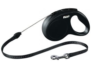 Vodítko Flexi Classic S 5m (max 12kg) lanko černá