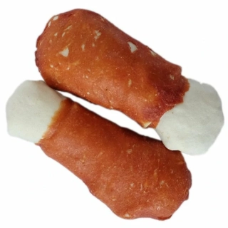 Stehno z bůvolí kůže s kuřecím masem 2ks- 12cm cca 160g