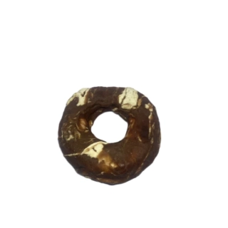 Kroužek z bůvolí kůže s kachním masem 11cm - 1 ks