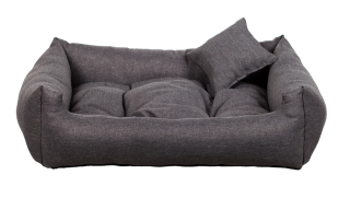 SAWANA obdélníkový pelech pro psa, šedý - 110 cm x 90 cm