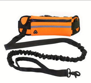 Berry set vodítko na běhání s amortizérem oranžový