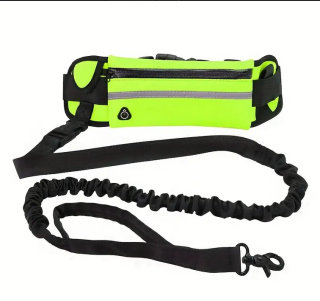 Berry set vodítko na běhání s amortizérem fosforový