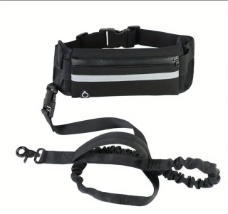 Berry set vodítko na běhání s amortizérem černý