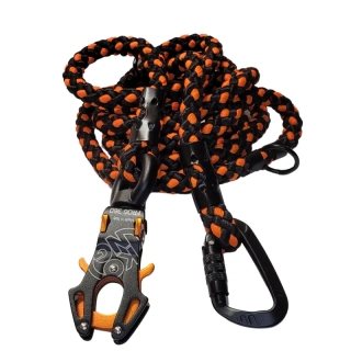 KONG přepínací vodítko pro psy 300 cm x 14 mm černo-oranžová
