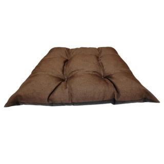 SAWANA tmavě hnědý polštář pro psa 75 cm x 65 cm